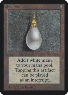 Mox Pearl — l'un des cinq Mox de la Power Nine, artefact emblématique de Magic: The Gathering